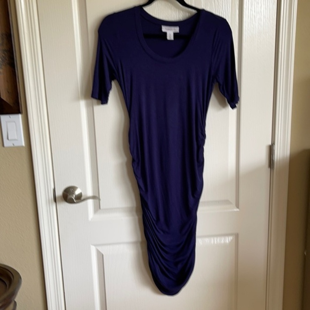 Dress short sleeve ruched dress Maternity
